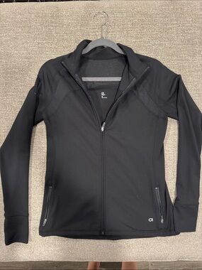 GAP Black Women's Full-Zip Athletic Jacket